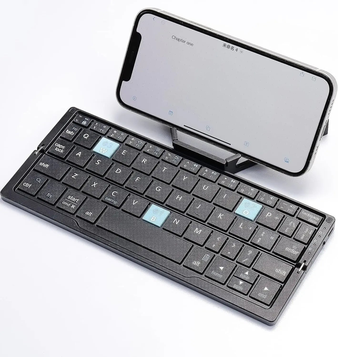 Foldable Bluetooth Keyboard with Magnetic Stand for Tablets