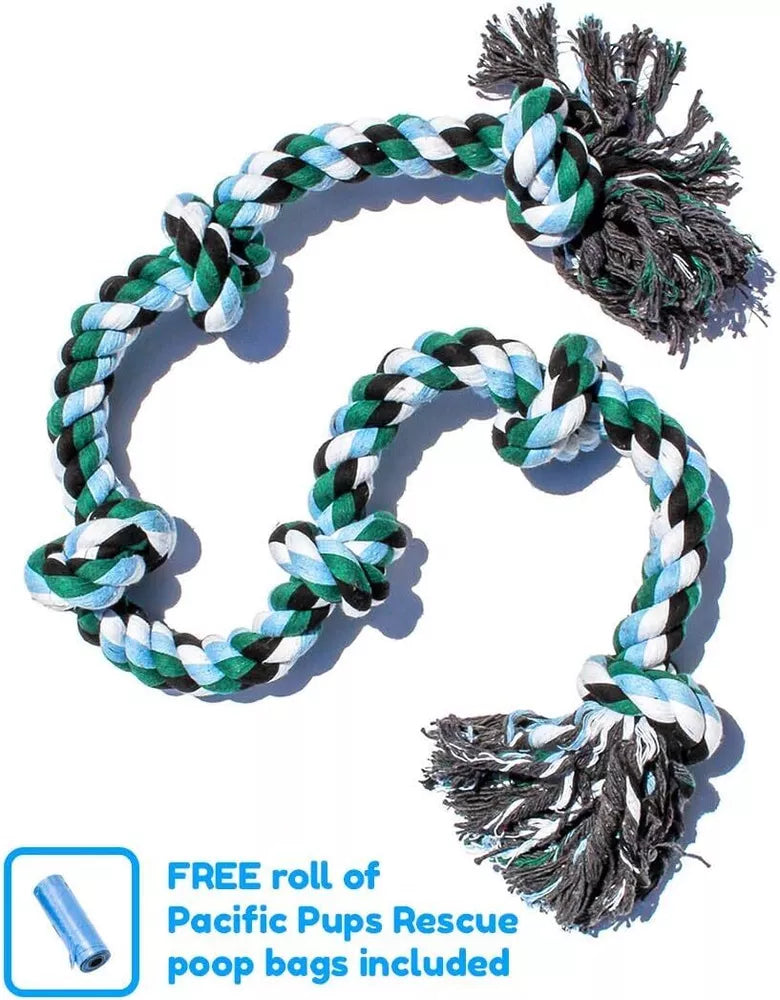 Indestructible 6 Knot Dog Rope Toy