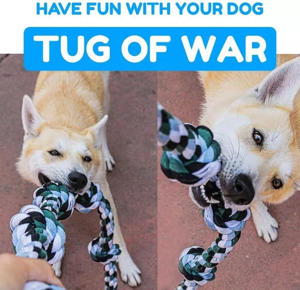 Indestructible 6 Knot Dog Rope Toy
