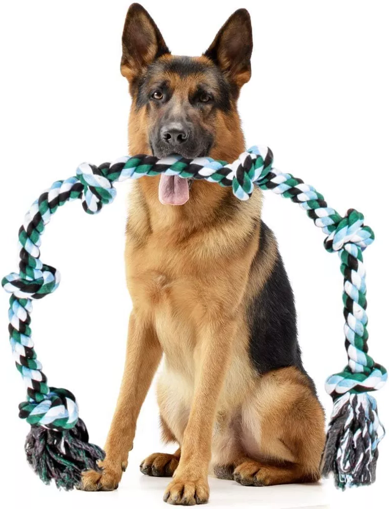 Indestructible 6 Knot Dog Rope Toy