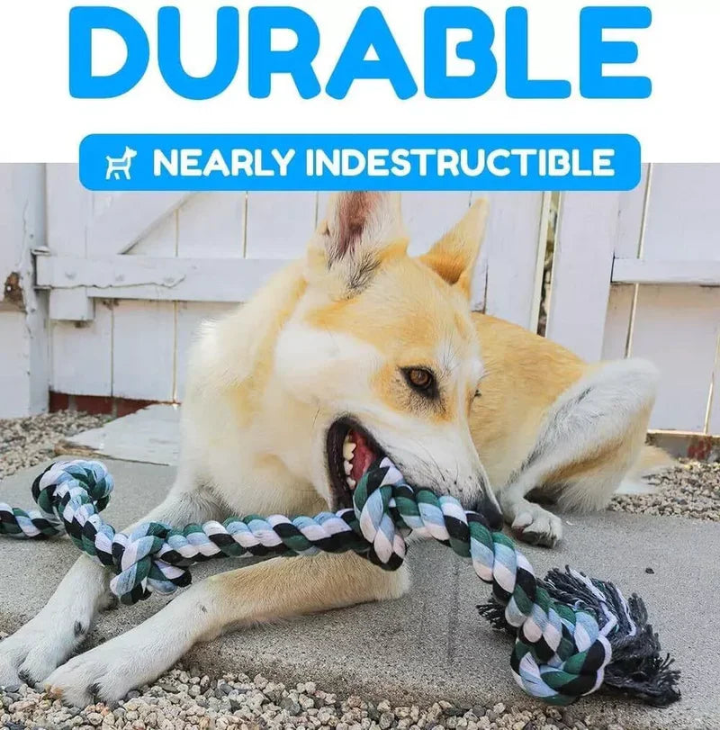Indestructible 6 Knot Dog Rope Toy