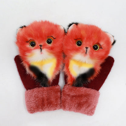 The Perfect Gift Hand-knitted Animal Mittens