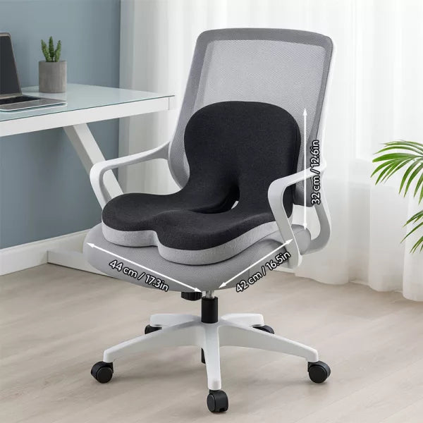 Orthopedic Memory Foam Seat Cushion with Lumbar Support
