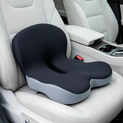 Orthopedic Memory Foam Seat Cushion with Lumbar Support