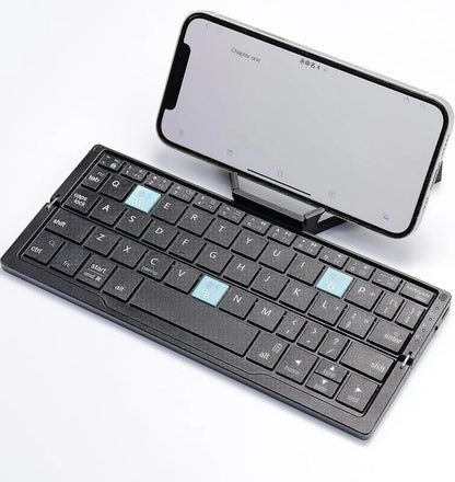 Foldable Bluetooth Keyboard with Magnetic Stand for Tablets