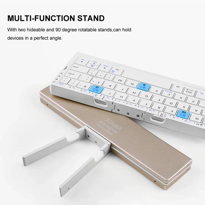 Foldable Bluetooth Keyboard with Magnetic Stand for Tablets
