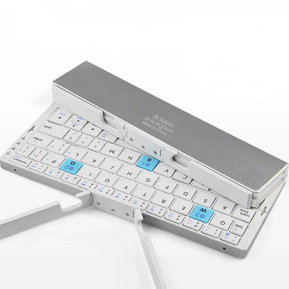 Foldable Bluetooth Keyboard with Magnetic Stand for Tablets